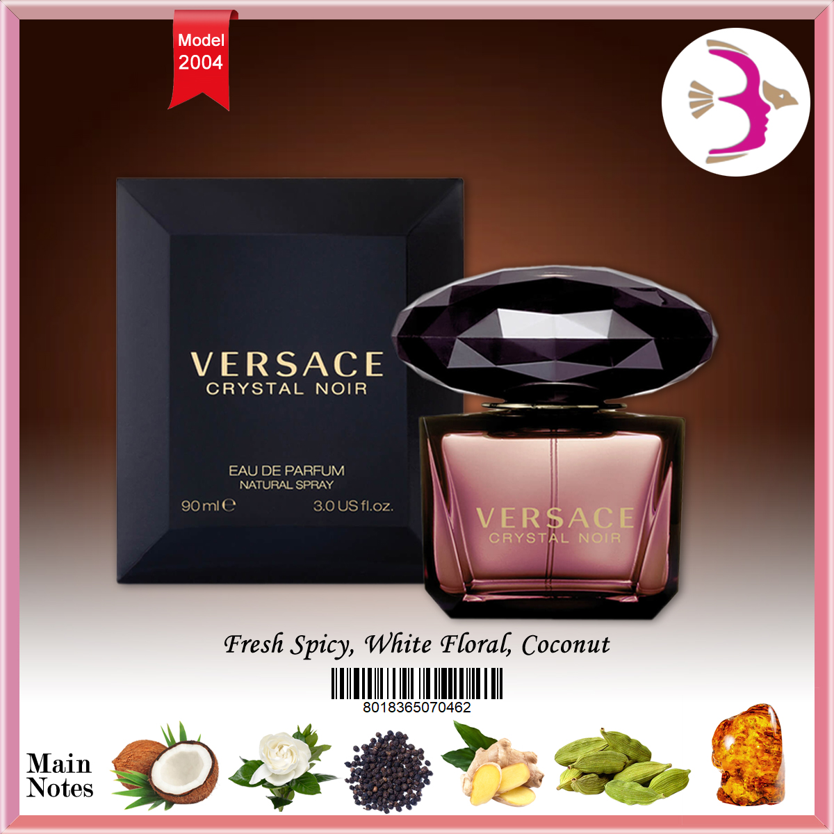 tack ademen planter Versace Crystal Noir Edp For Women